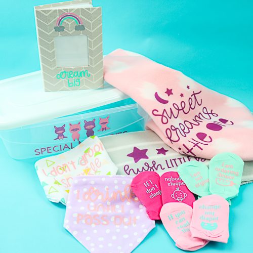 Cricut Baby Shower Ideas: Dollar Store Baby Gift Crafts - Angie Holden ...