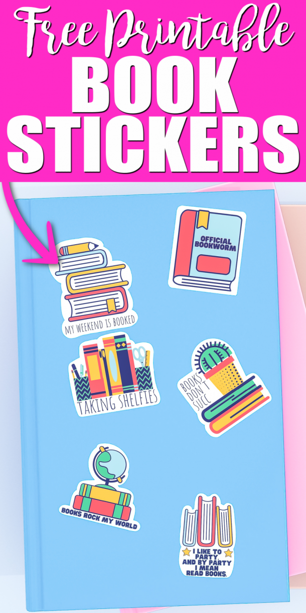 Book Stickers Free Printable Stickers for Book Lovers Angie Holden