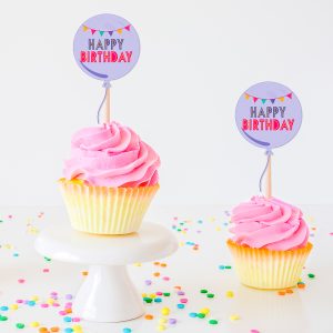 Free Printable Cupcake Toppers and More Party Printables - Angie Holden ...