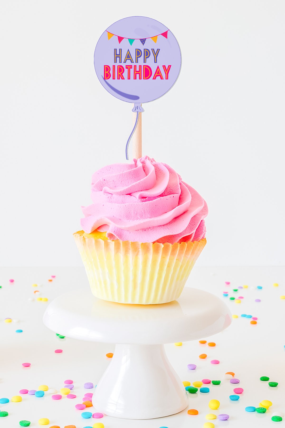 Free Printable Birthday Cupcake Toppers - Make Life Lovely