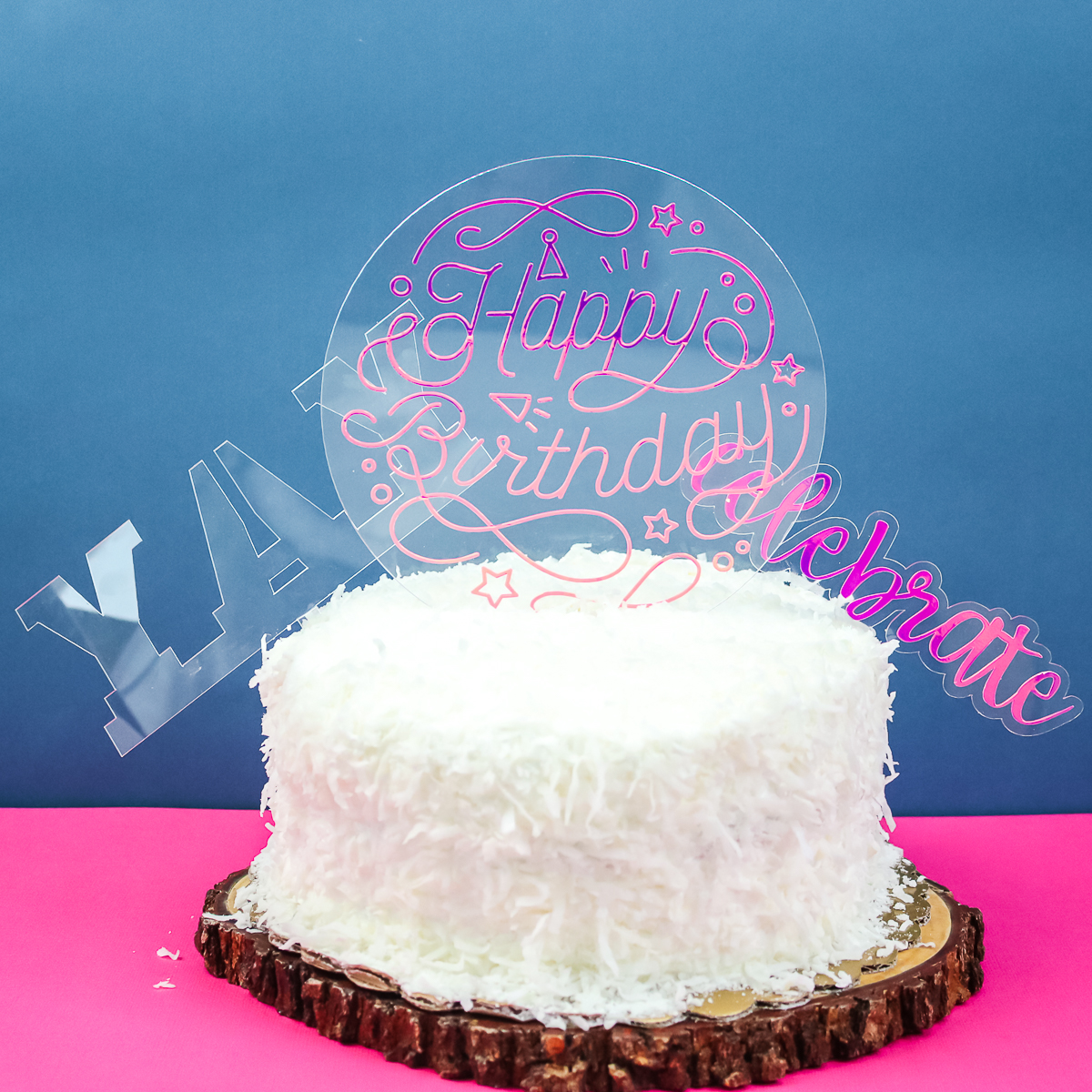 Happy Birthday Acrylic Cake Topper for Birthday Cake Decoration Limited  Edition