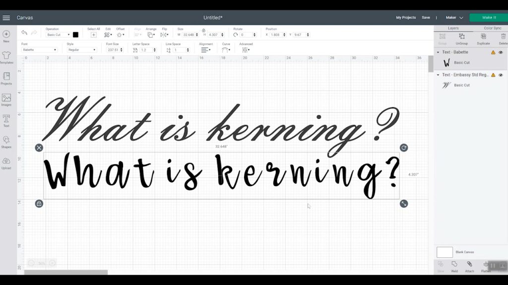 what is kerning