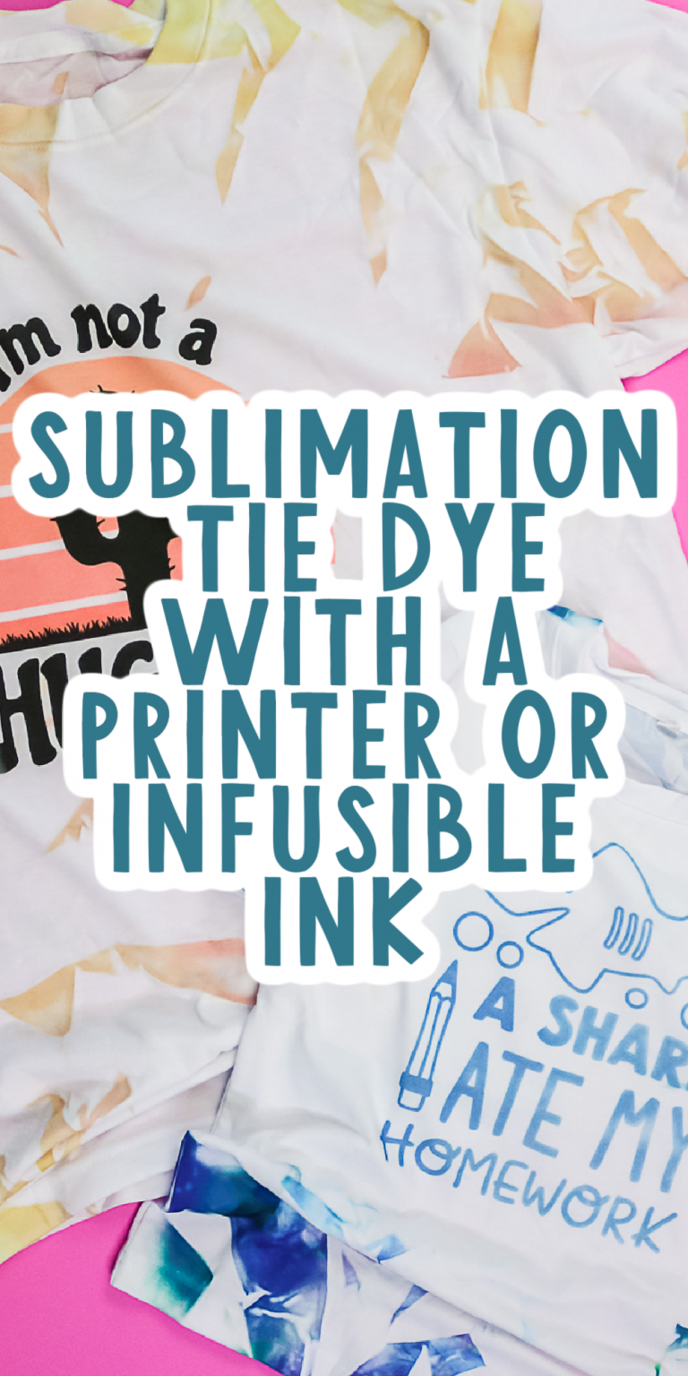 Sublimation Tie Dye with a Printer or Infusible Ink - Angie Holden The ...