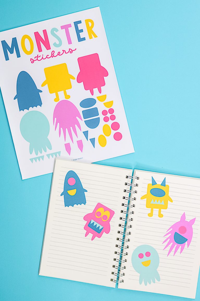 Free Printable Stickers for Toddlers Plus More Monster Fun - Angie ...