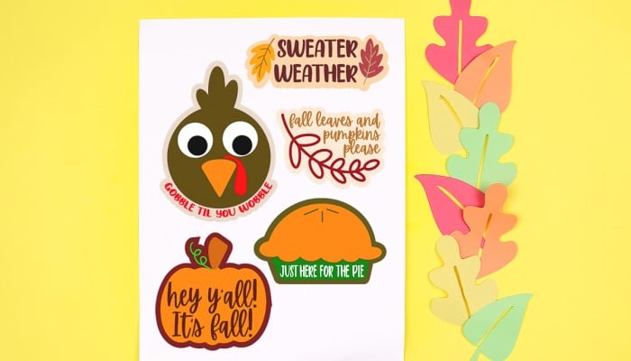 free thanksgiving stickers