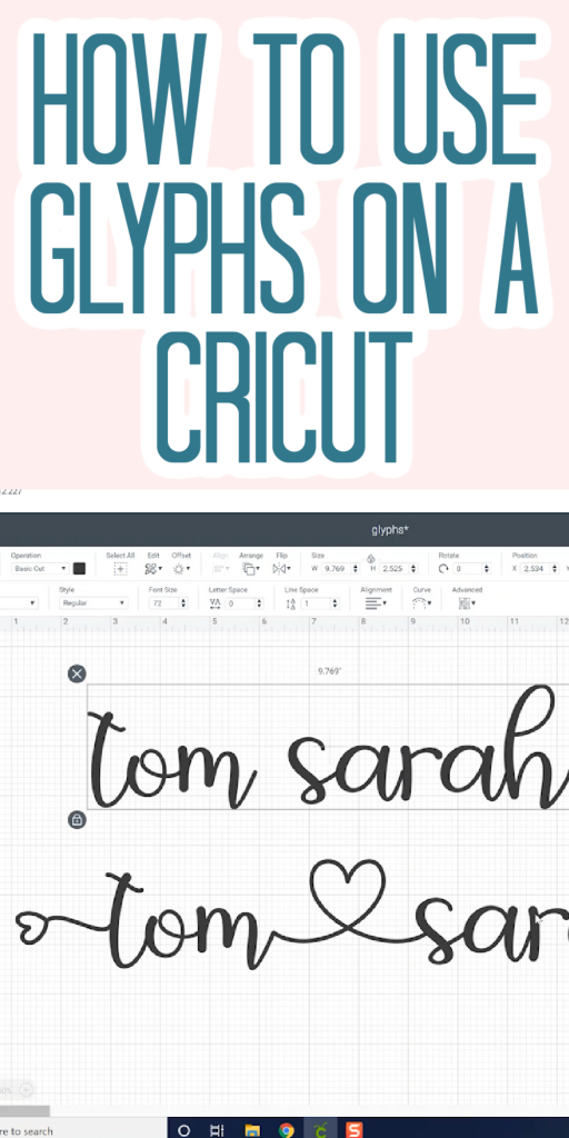 How to Use Glyphs in Cricut Design - Angie Holden The Country Chic