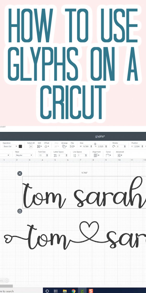 How To Use Glyphs In Cricut Design Space Angie Holden The Country   How To Use Glyphs In Cricut Design Space 610x1220 