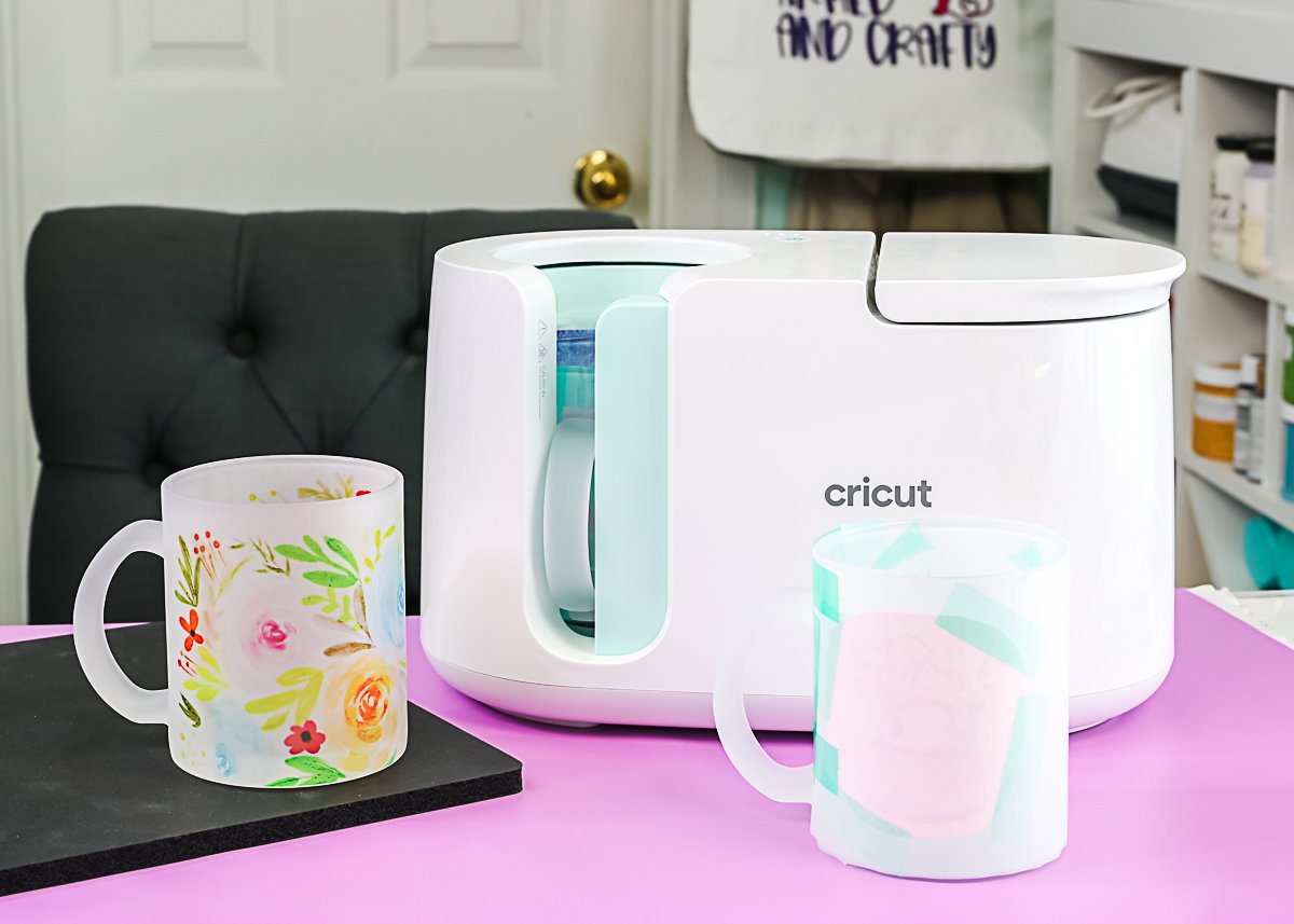 How to Sublimate Frosted Glass Can Tumblers with the Cricut Mug Press -  Michelle's Party Plan-It