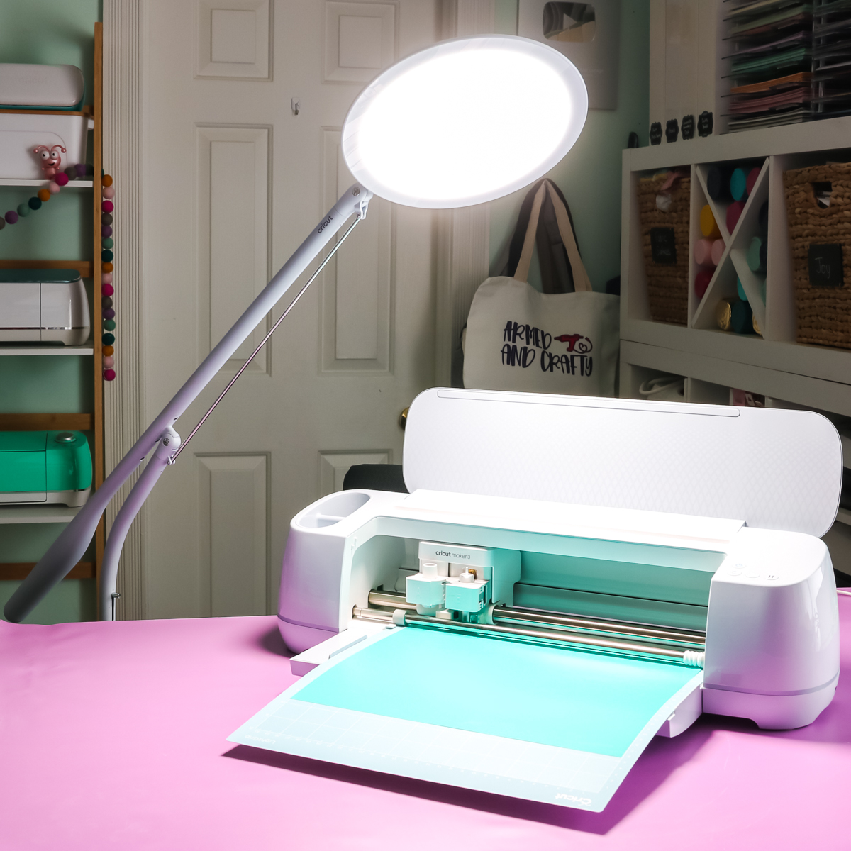 Craft Room Lighting: Does the Cricut Bright 360 stack up? - Angie Holden  The Country Chic Cottage