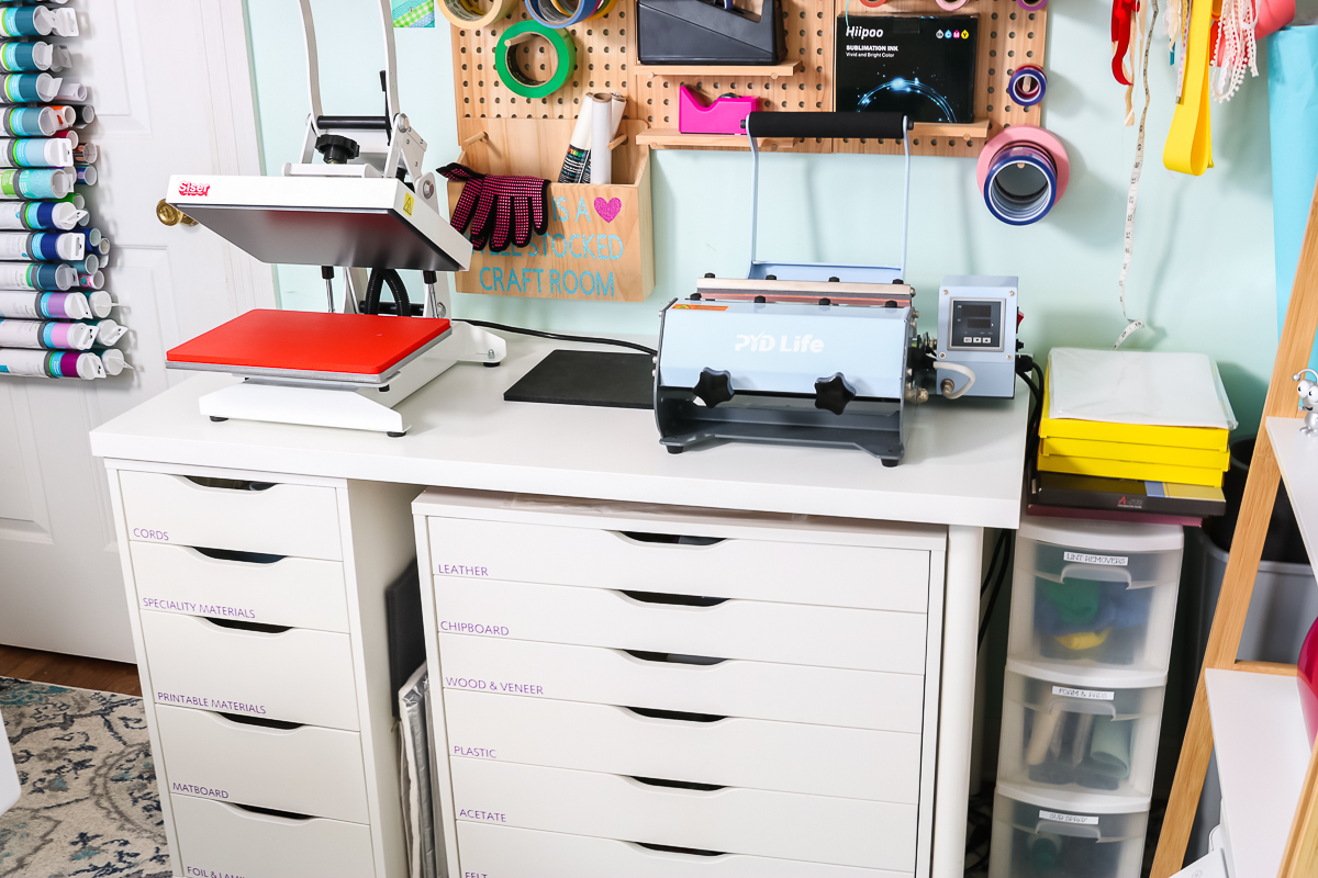 Cricut Craft Room: Ideas for Organizing - Angie Holden The Country Chic  Cottage