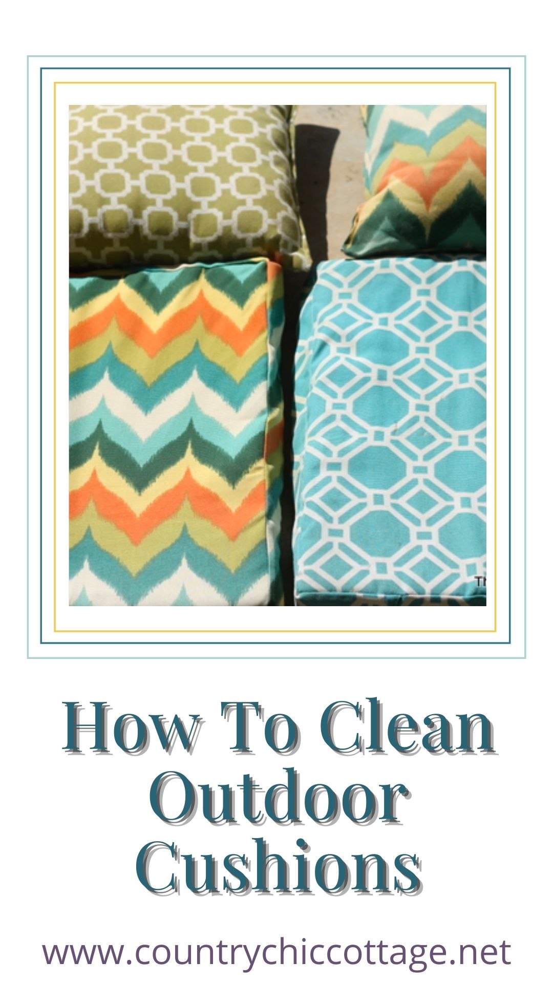 How To Clean Outdoor Cushions Angie Holden The Country Chic Cottage