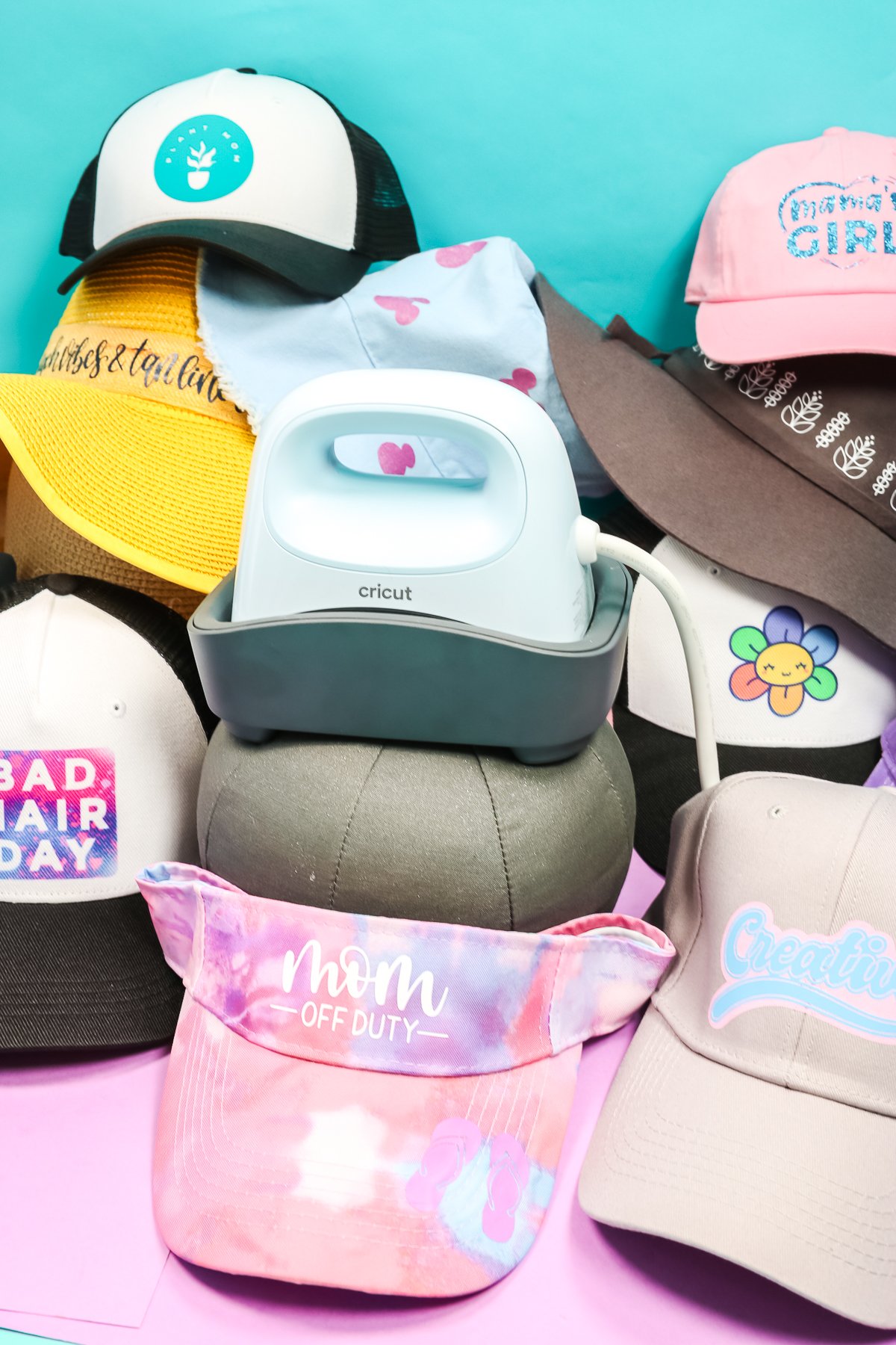 Creating an All-Over Hat Design with Cricut Hat Press - The Homes