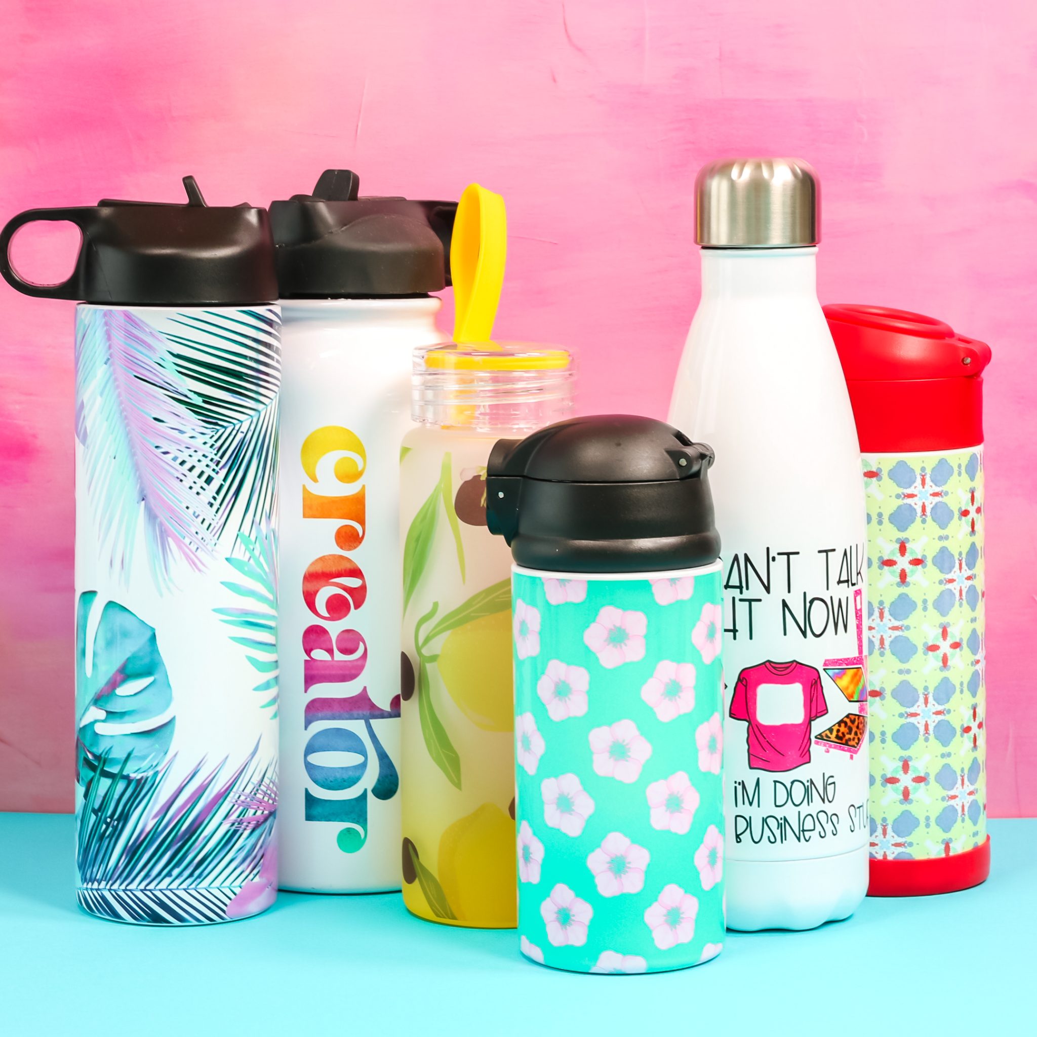 The Best Way to Make Sublimation Water Bottles - Angie Holden The