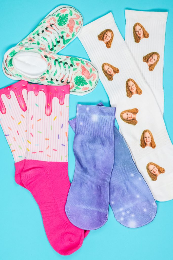 Variety of sublimation socks finished