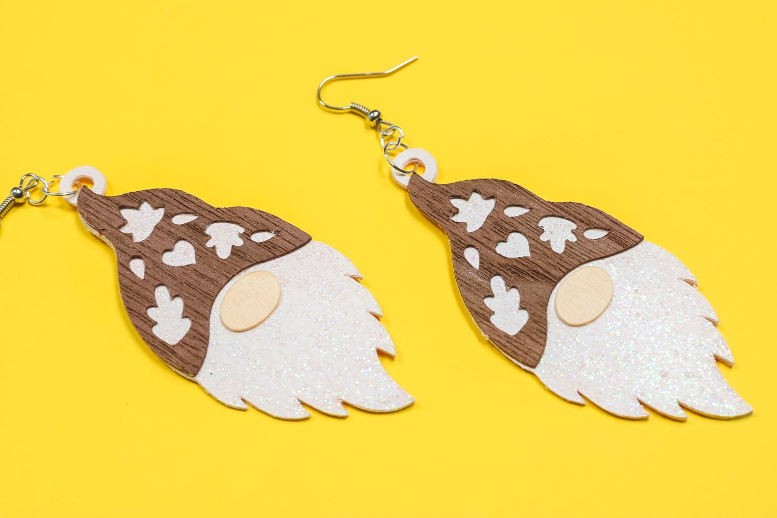 DIY Wood Earrings with a Cricut and RustOleum Imagine Paint Angie