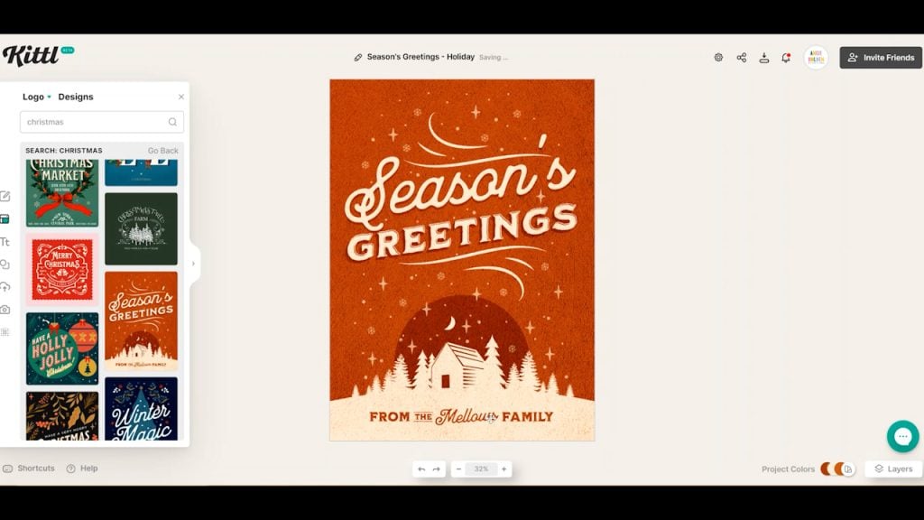 Design Your Own Cricut Christmas Cards With Kittl - Angie Holden The ...