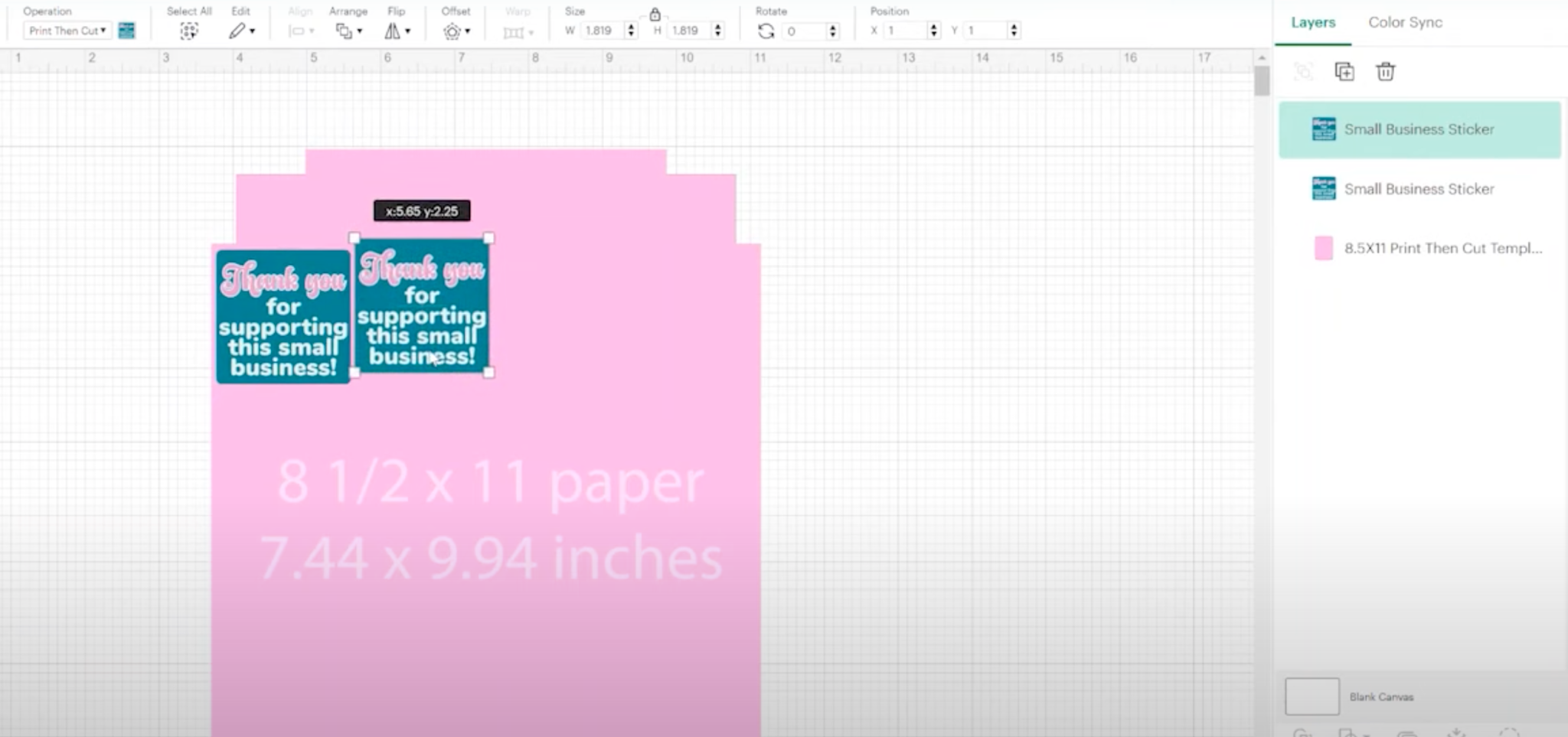 Free Templates for Maximum Cricut Print And Cut Sizes - Angie Holden ...