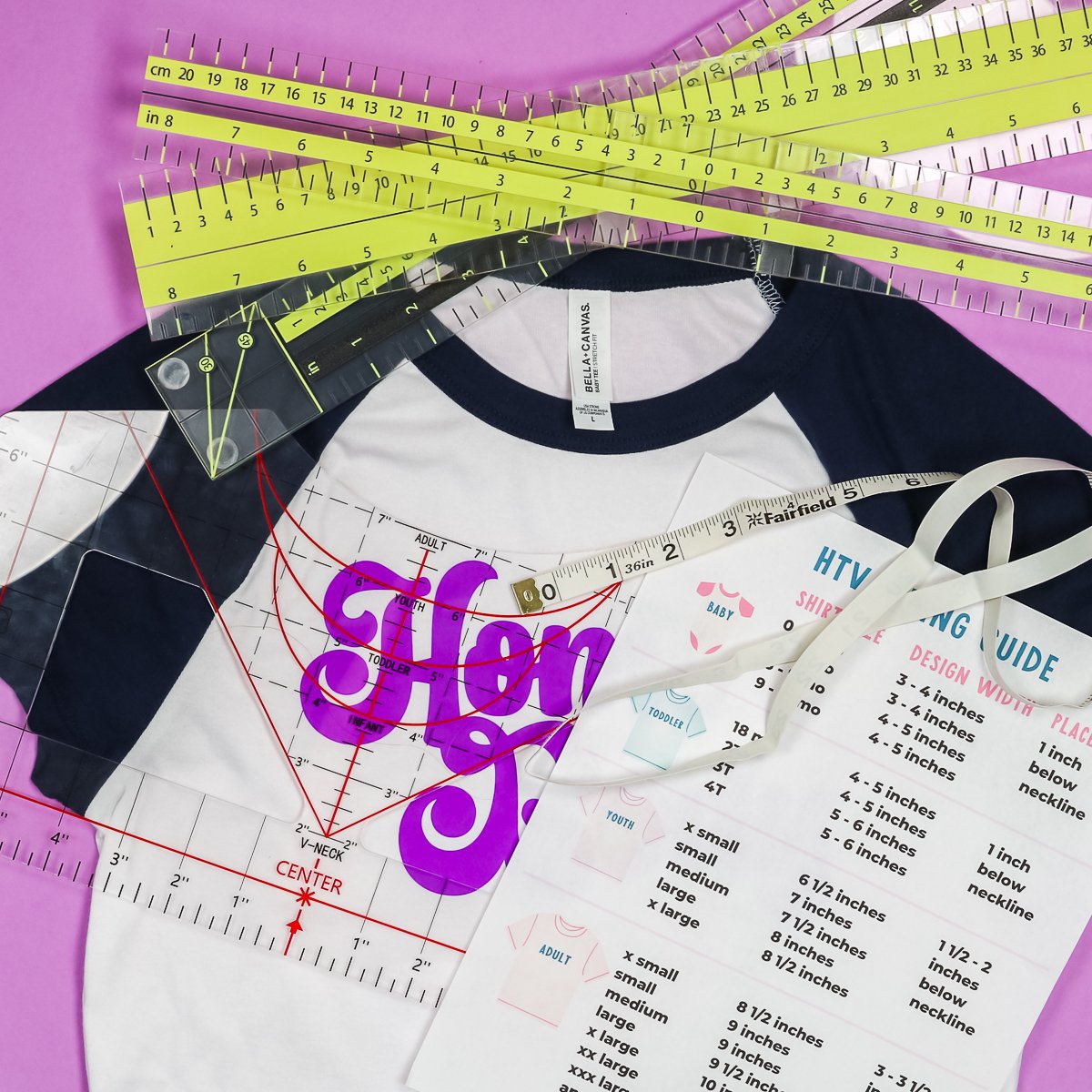 The Best T-shirt Design Placement Guides and Rulers - Angie Holden The  Country Chic Cottage