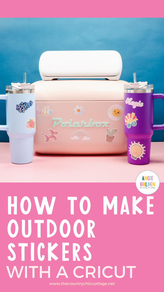 DIY Outdoor Stickers with Waterproof Sticker Paper - Angie Holden