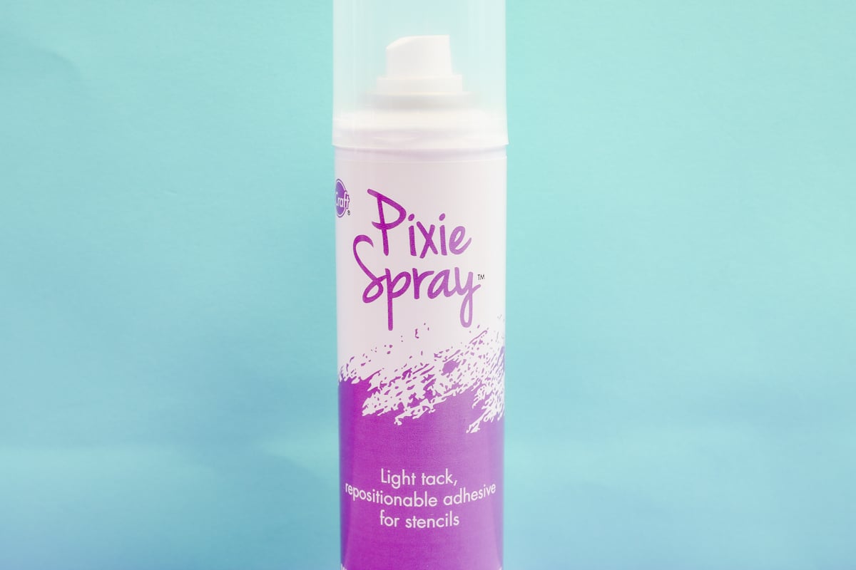Pixie Spray sublimation spray adhesive.