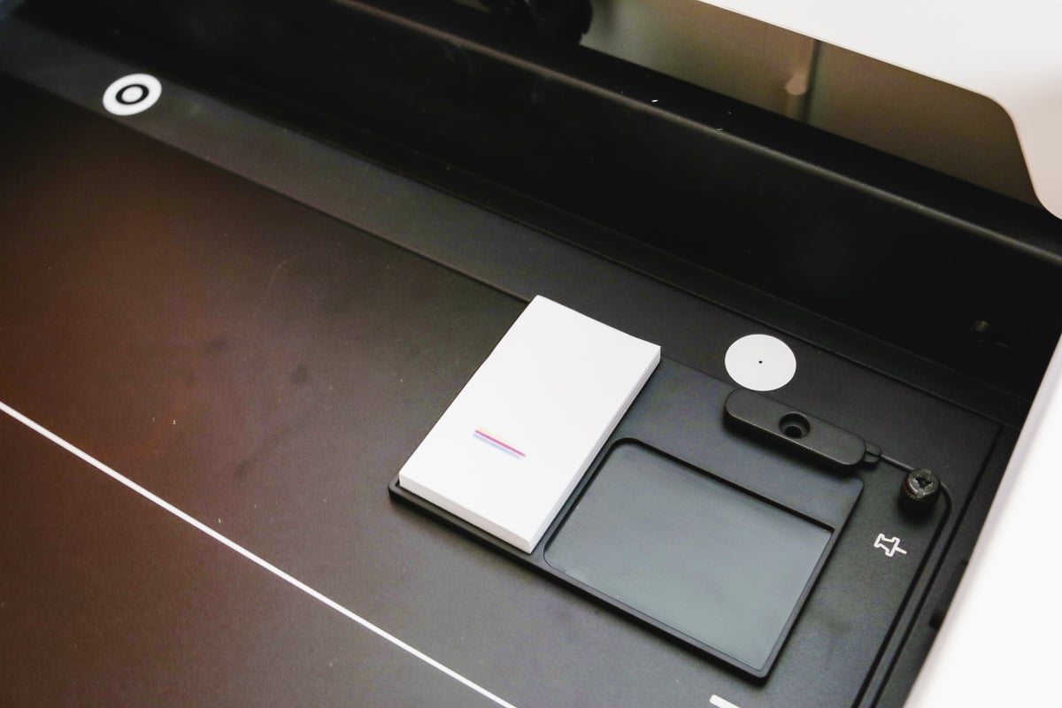 Printer module plate inside xTool laser.