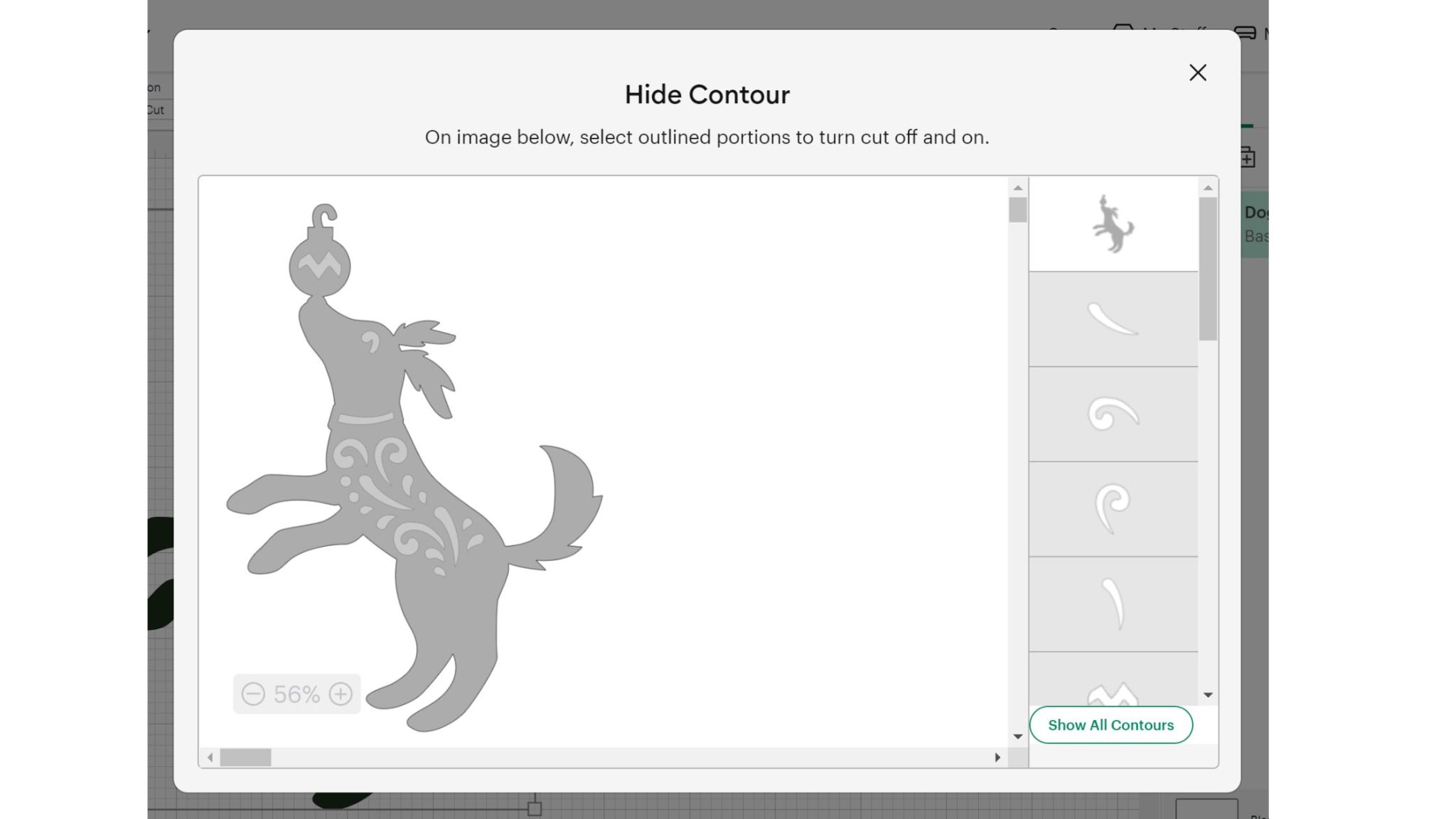 how to contour cricut design space