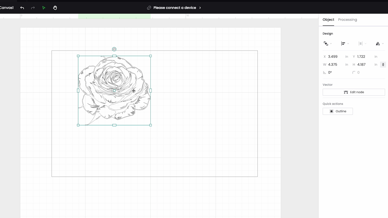 adding a rectangle the size of the tumbler