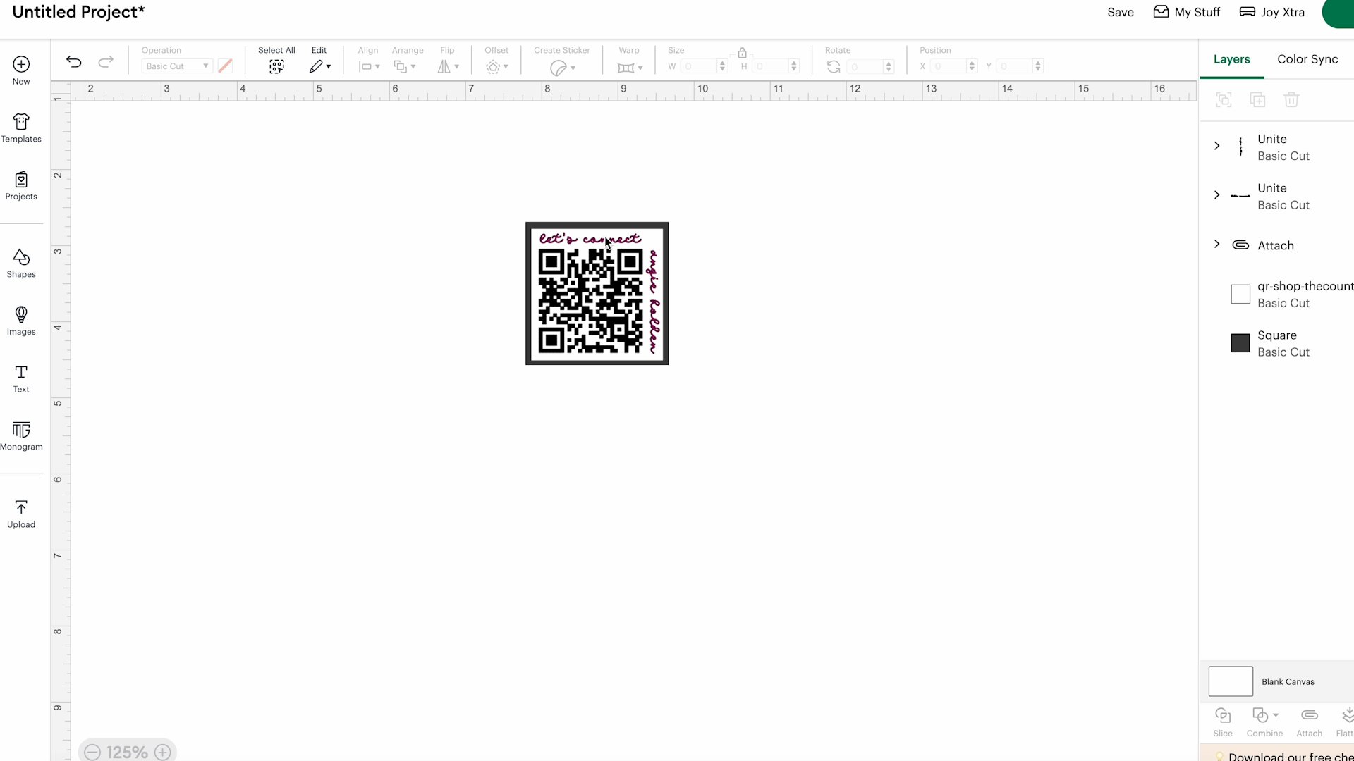 adding text to qr code keychain