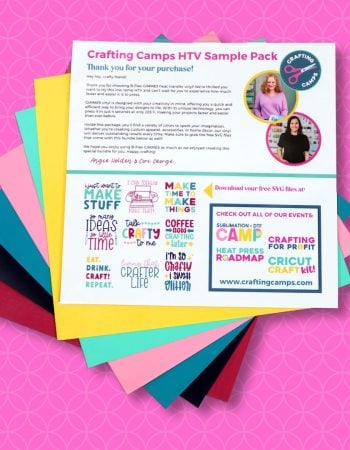 crafting camps htv sample pack