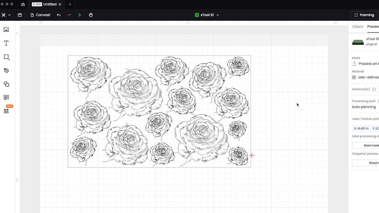 duplicating design to fill tumbler