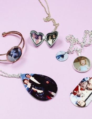 custom photo jewelry made with sublimation