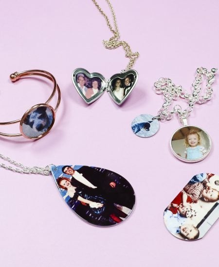 custom photo jewelry made with sublimation