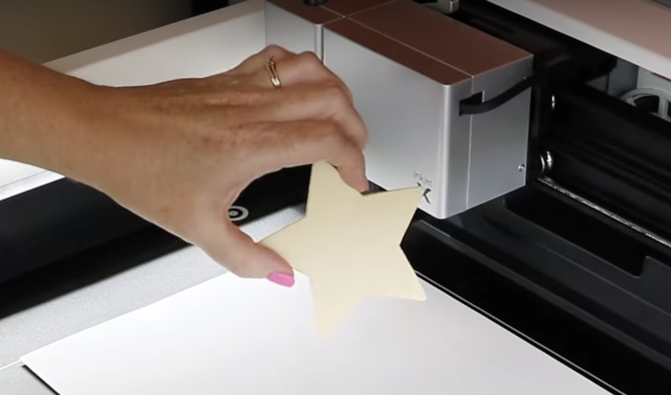 Add wooden star shape to laser bed.