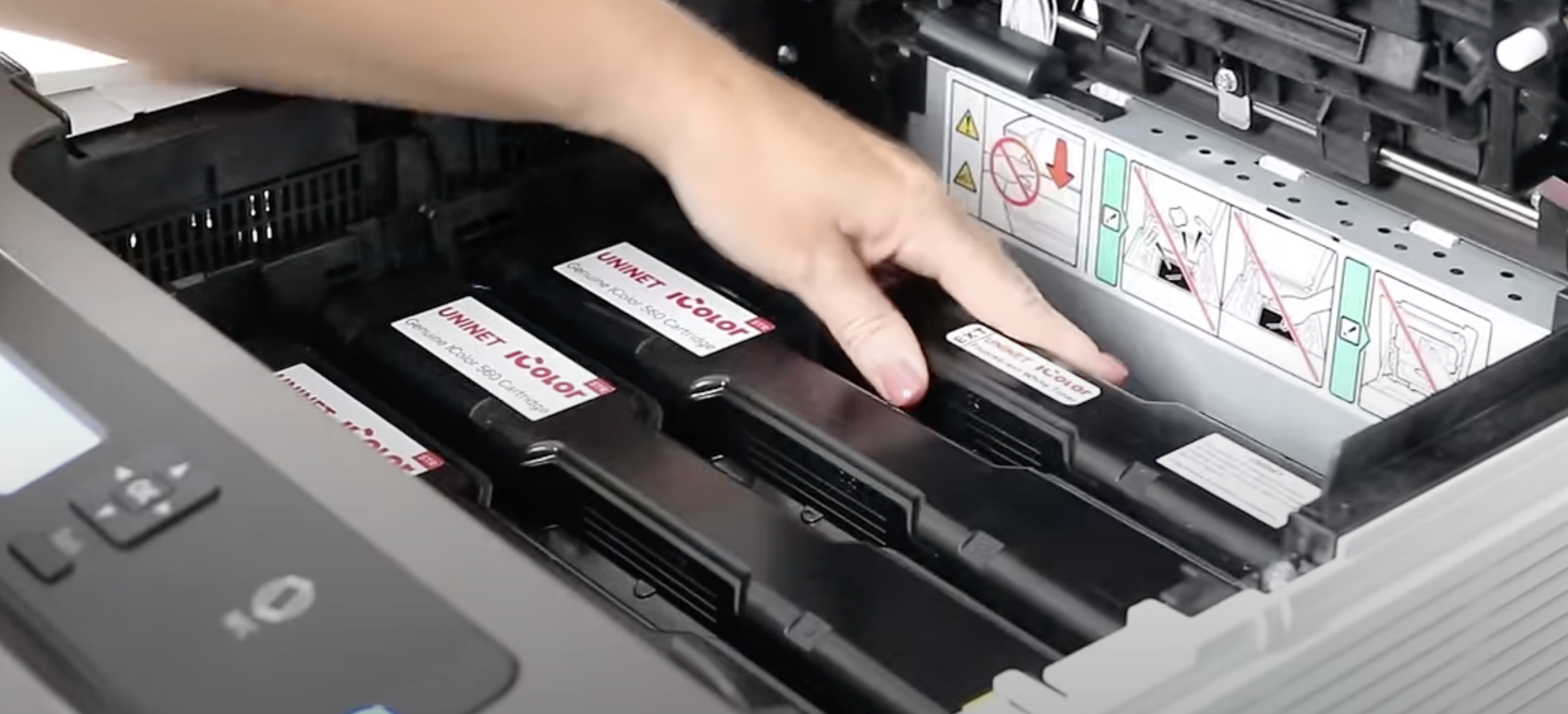 Replace toner with sublimation toner.