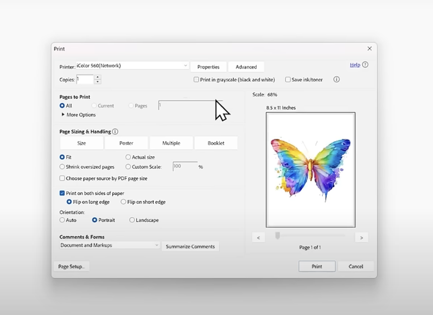 Underprinting with IColor 560 All in One printer.