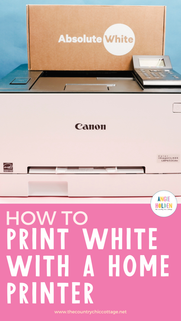 how to print white