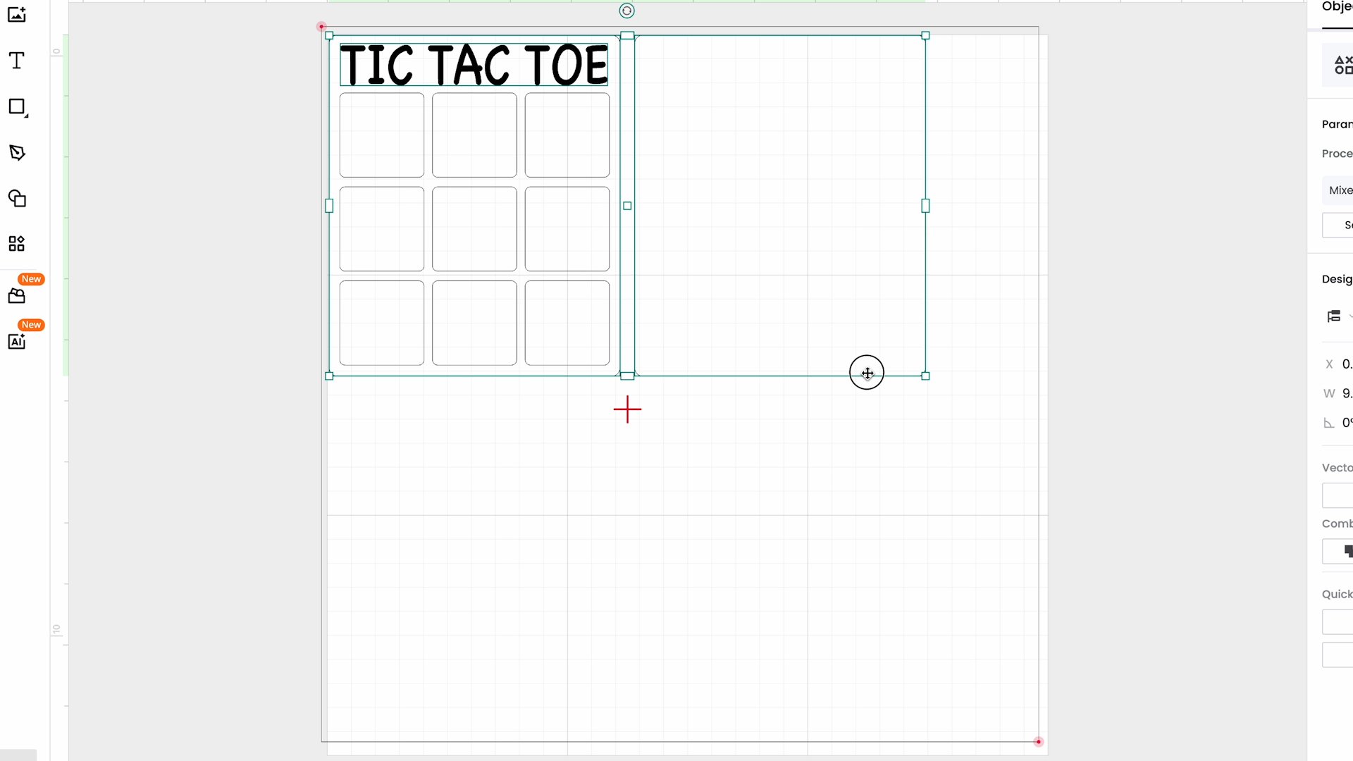 locating design with xtool laser