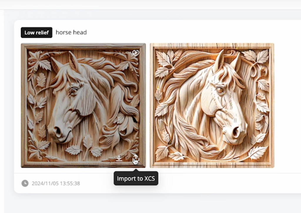 Engraved horse head AI designs.