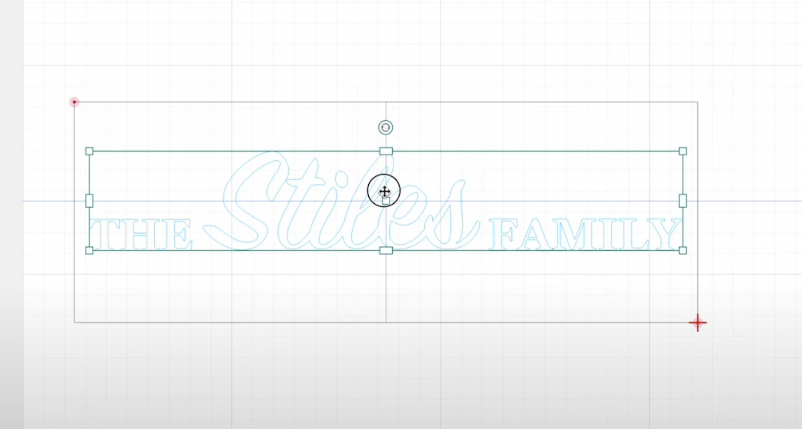 Location design centered within processing area.